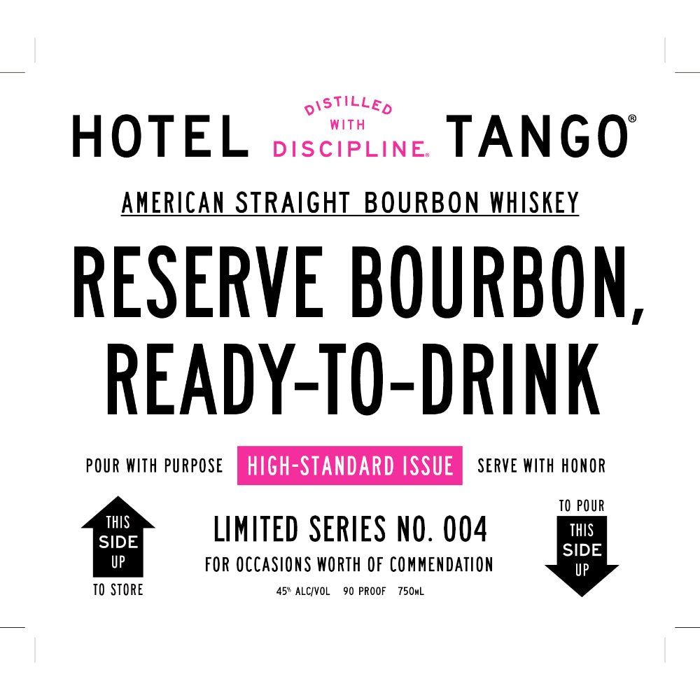 Hotel Tango Reserve Bourbon Limited Series No. 004 Bourbon Hotel Tango Distillery   