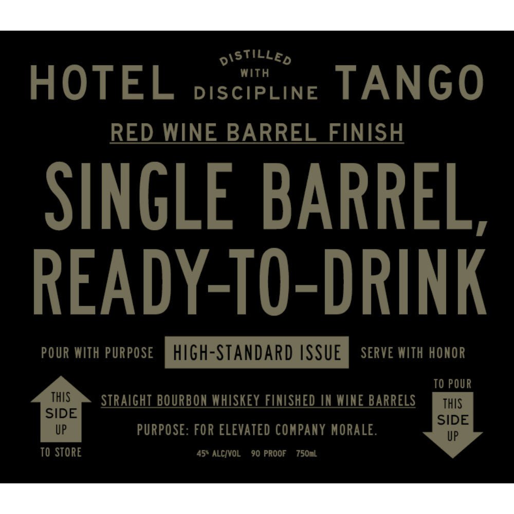 Hotel Tango Single Barrel Bourbon Finished in Wine Barrels Bourbon Hotel Tango Distillery   