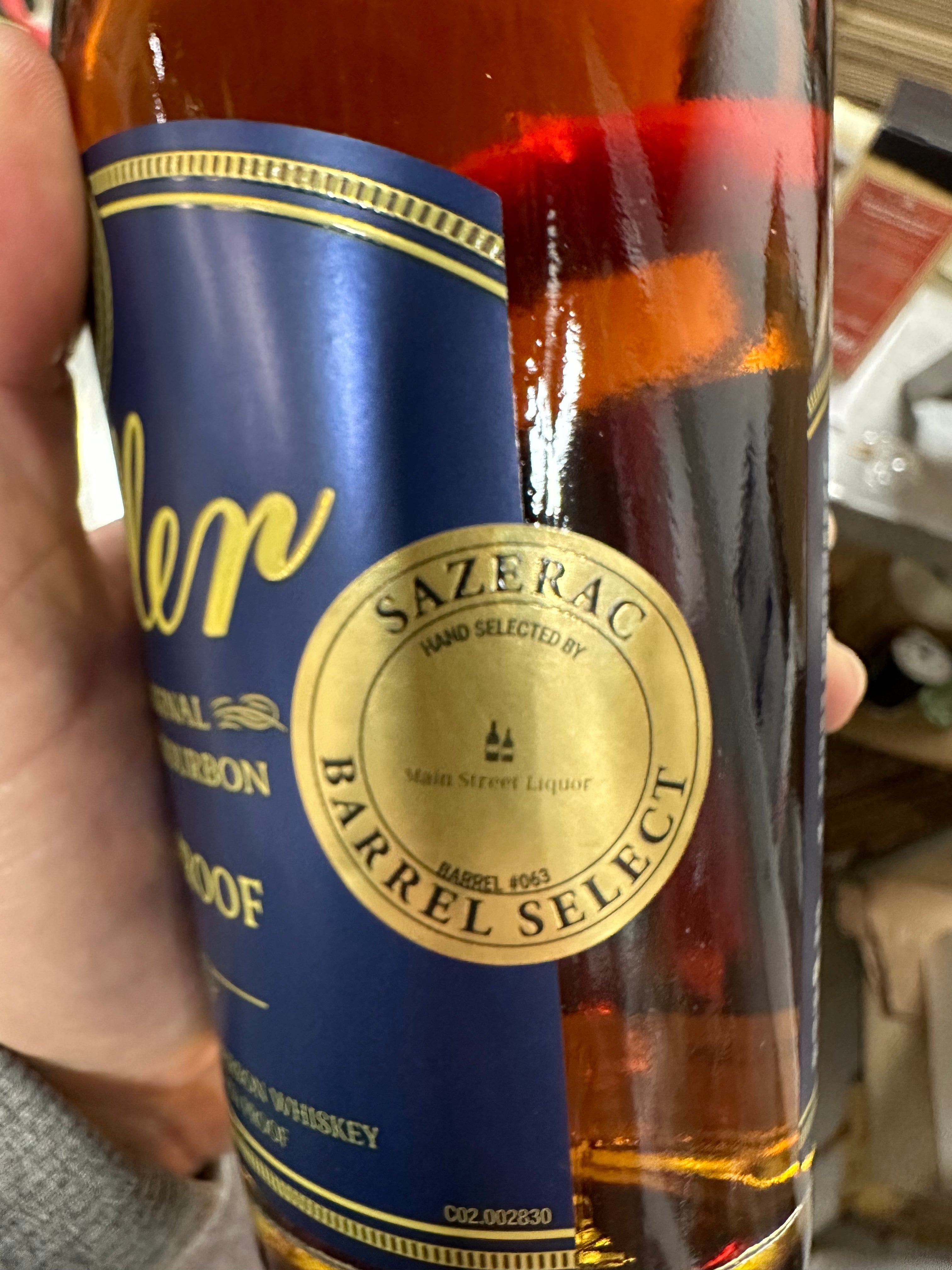 W.L. Weller Full Proof Hand Selected By Main Street Liquor Bourbon Buffalo Trace