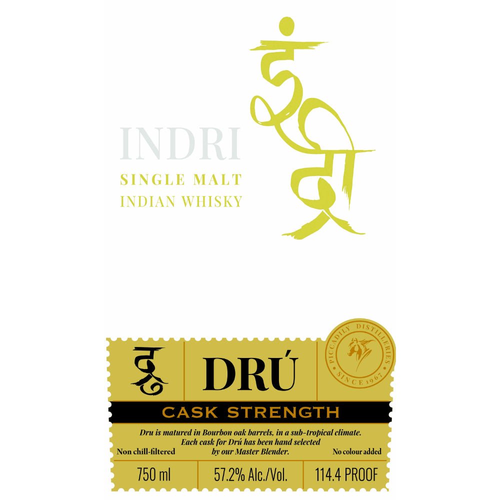 Indri Drú Cask Strength Single Malt Indian Whisky Indian Whisky Indri   