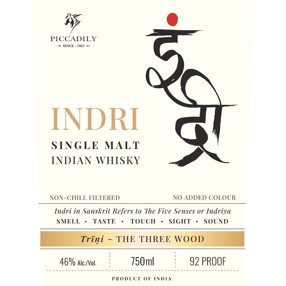 Indri Single Malt Indian Whisky Trīni Indian Whisky Indri   