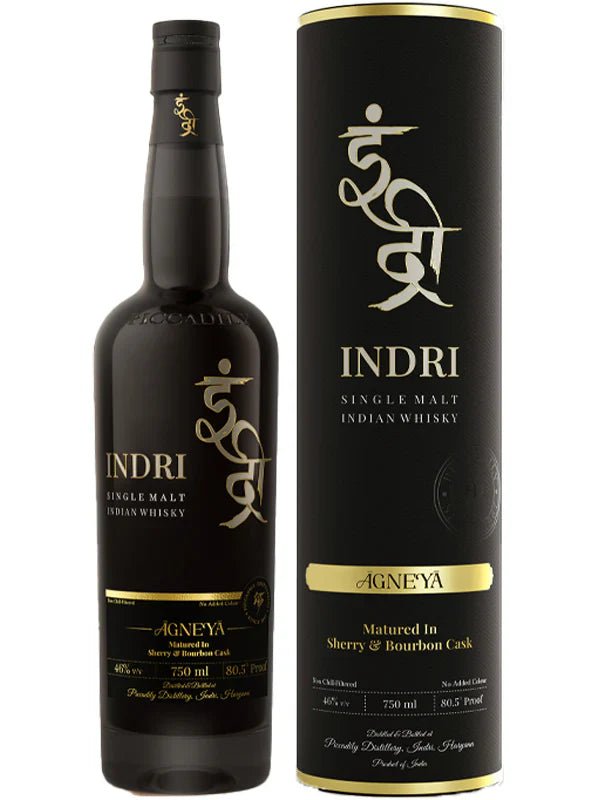 Indri - Trini Agneya Single Malt Indian Whisky Sherry & Bourbon Cask - BuyMyLiquor