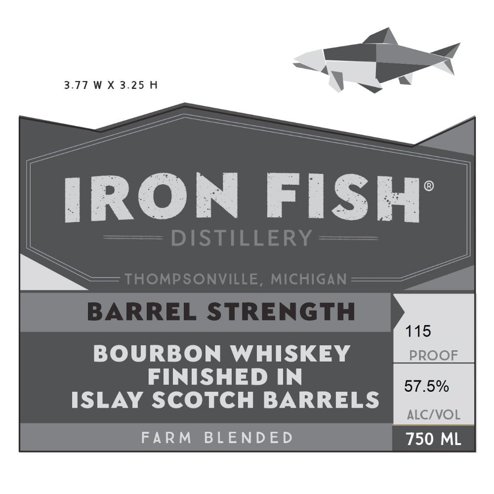 Iron Fish Barrel Strength Farm Blended Bourbon Bourbon Iron Fish Distillery   