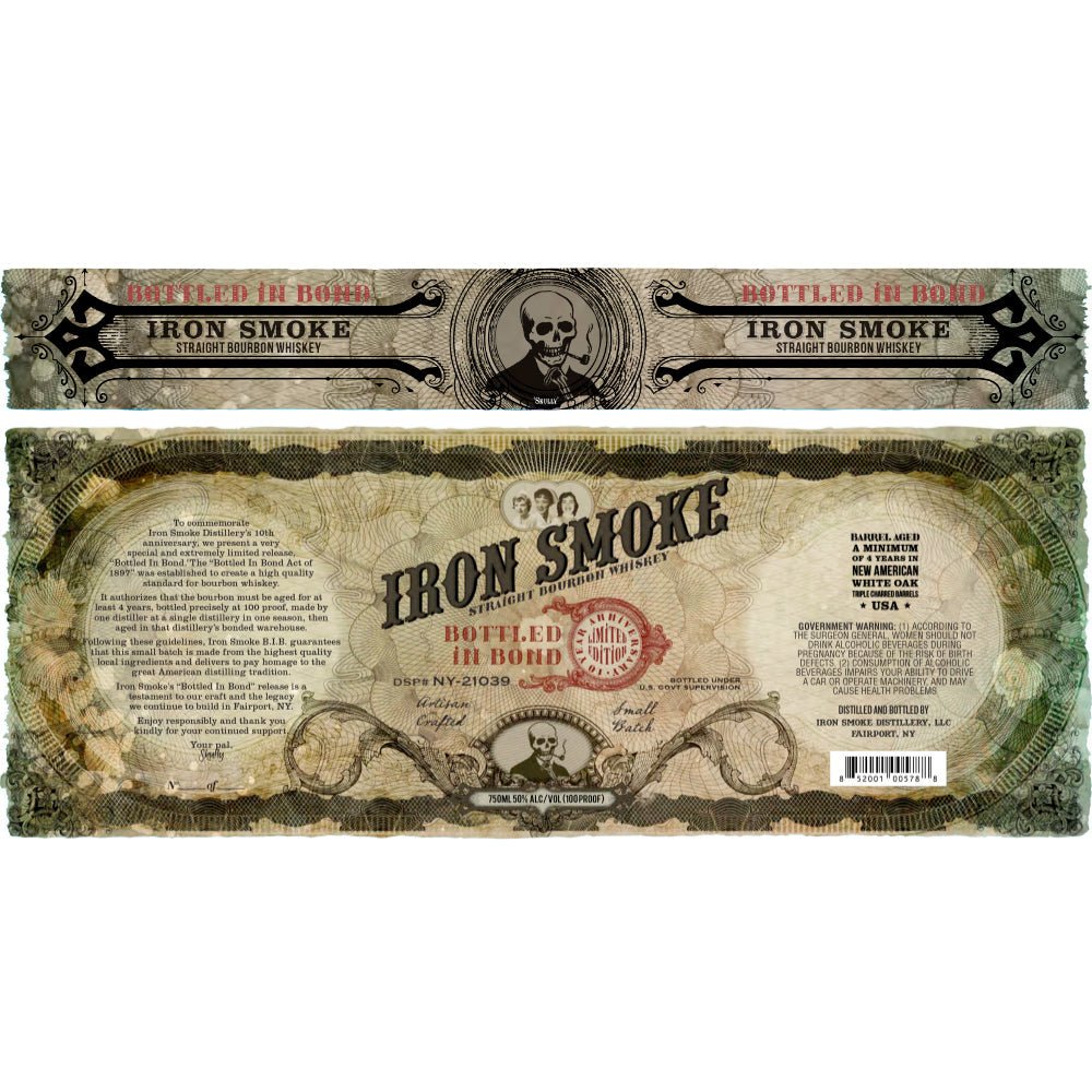 Iron Smoke Bottled in Bond Straight Bourbon Bourbon Iron Smoke Distillery   