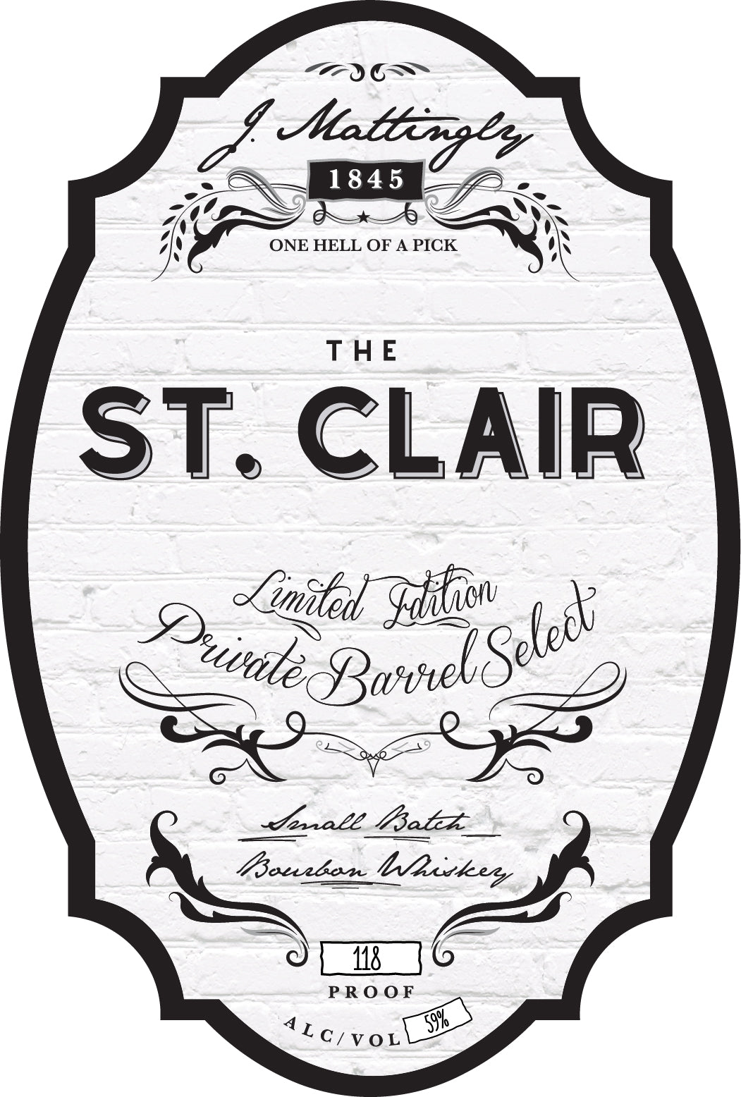 J. Mattingly 1845 “The St. Clair” Limited Edition Private Barrel Bourbon J. Mattingly