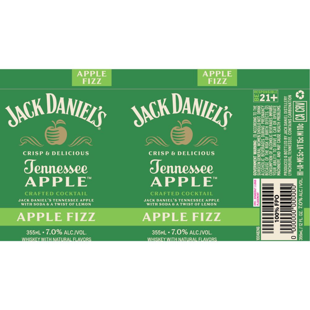 Jack Daniel's Apple Fizz Crafted Cocktail Ready-To-Drink-Cocktails Jack Daniel's   