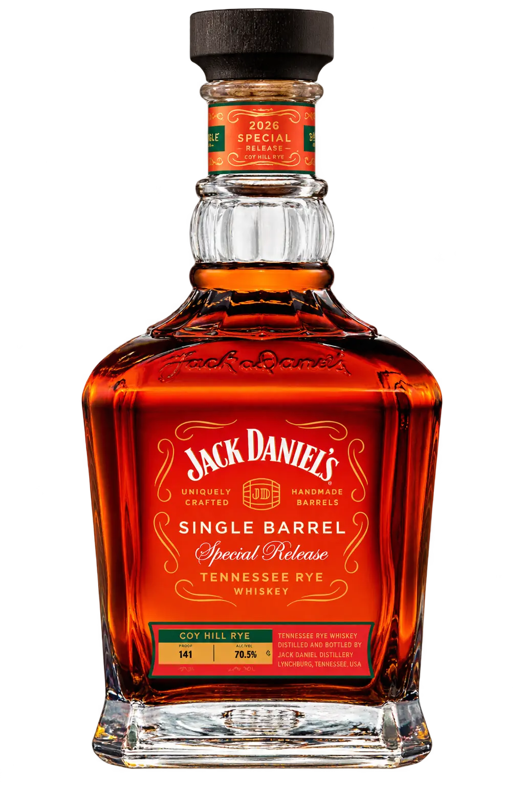 Jack Daniel's Coy Hill Rye Single Barrel Special Release 2026 Barrel Proof Tennessee Whiskey 700mL - BuyMyLiquor