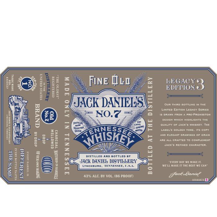 Jack Daniel's Legacy Edition 3 American Whiskey Jack Daniel's   