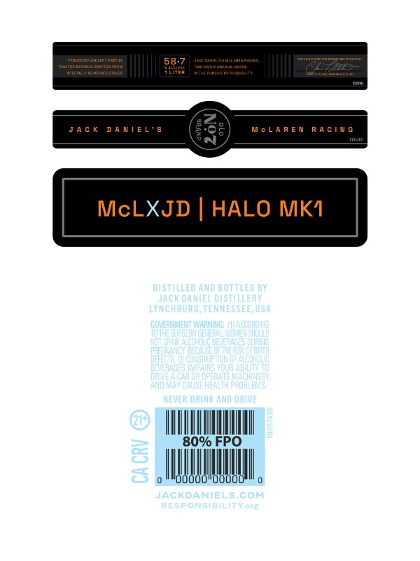 Jack Daniel's & McLaren Racing Tennessee Whiskey - Limited Edition 1L - Main Street Liquor