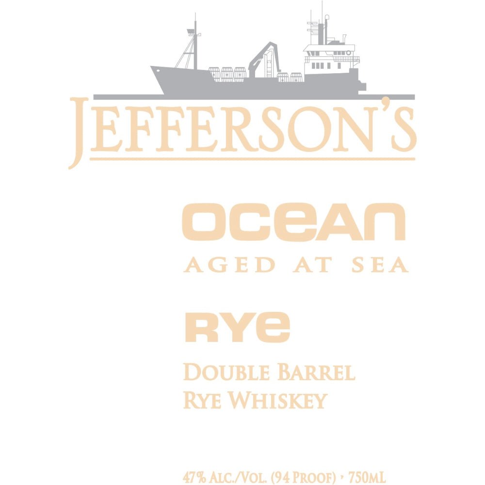 Jefferson’s Ocean Aged At Sea Double Barrel Rye Voyage 26 Rye Whiskey Jefferson's   