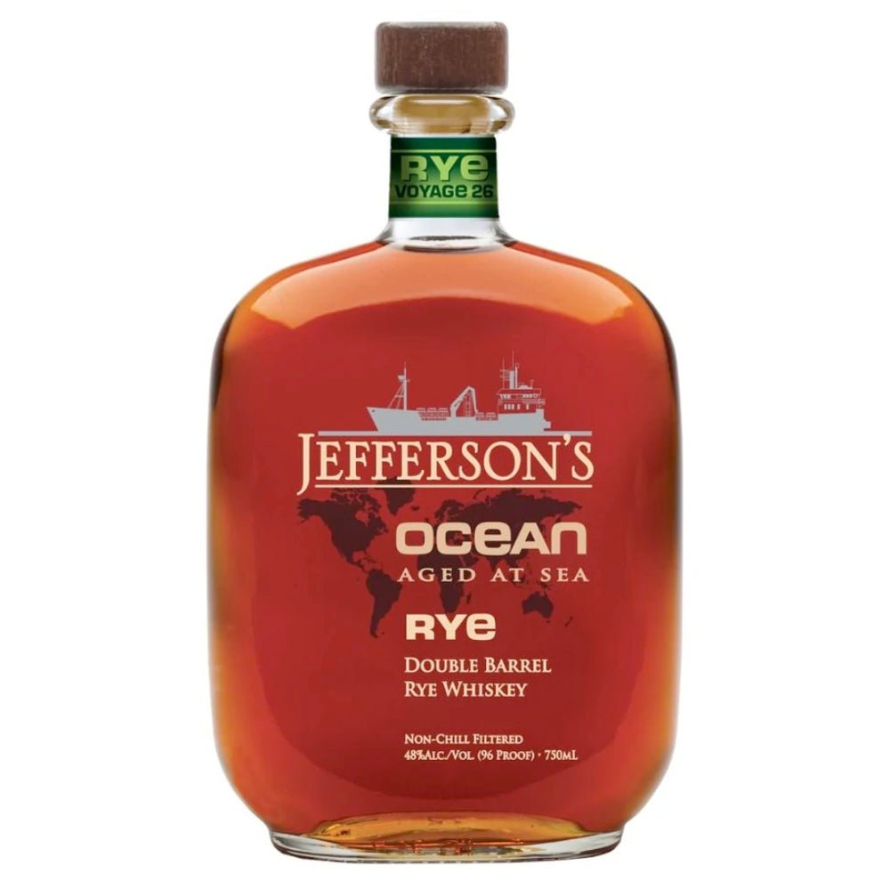 Jefferson’s Ocean Aged At Sea Double Barrel Rye Voyage 26 Rye Whiskey Jefferson's   