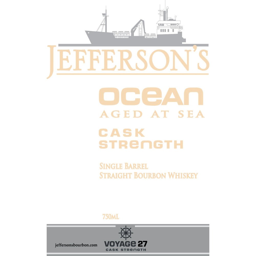 Jefferson’s Ocean Aged At Sea Voyage 27 Cask Strength Bourbon Bourbon Jefferson's   