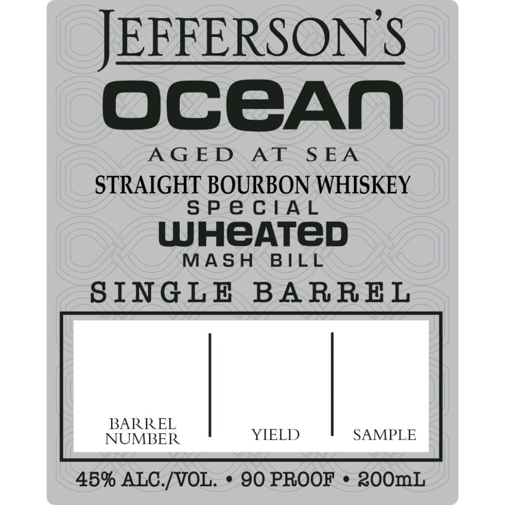 Jefferson's Ocean Special Wheated Mash Bill Single Barrel Bourbon Jefferson's   