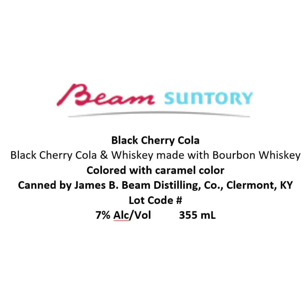 Jim Beam Black Cherry Cola Canned Cocktail Ready-To-Drink Cocktails Jim Beam   