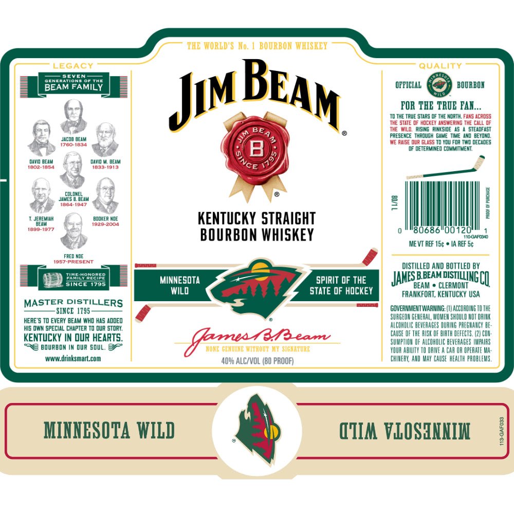 Jim Beam Minnesota Wild Edition Bourbon Jim Beam   