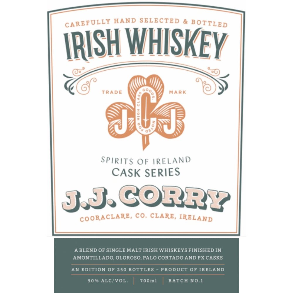 J.J. Corry Spirits of Ireland Cask Series Batch 1 Irish whiskey J.J. Corry   