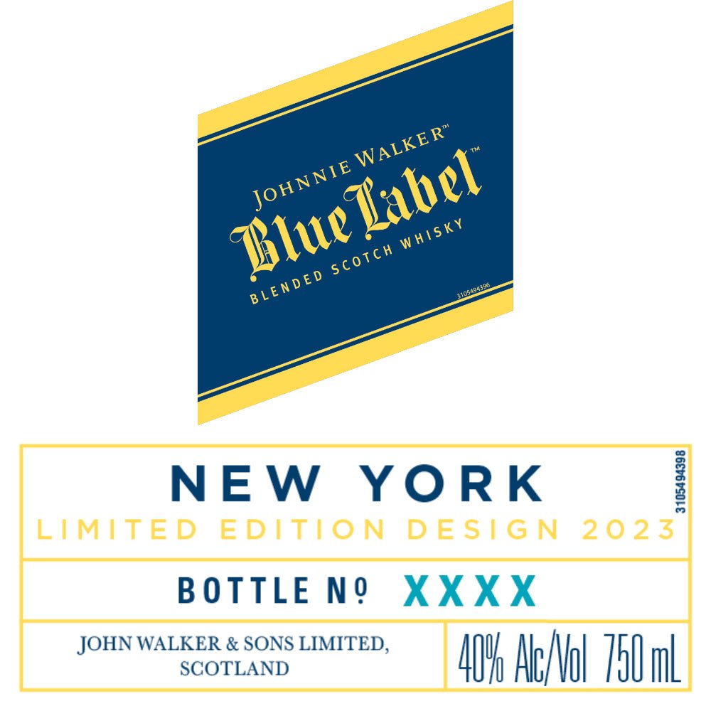 Johnnie Walker Blue Label New York Limited Edition Design 2023 Scotch Johnnie Walker   