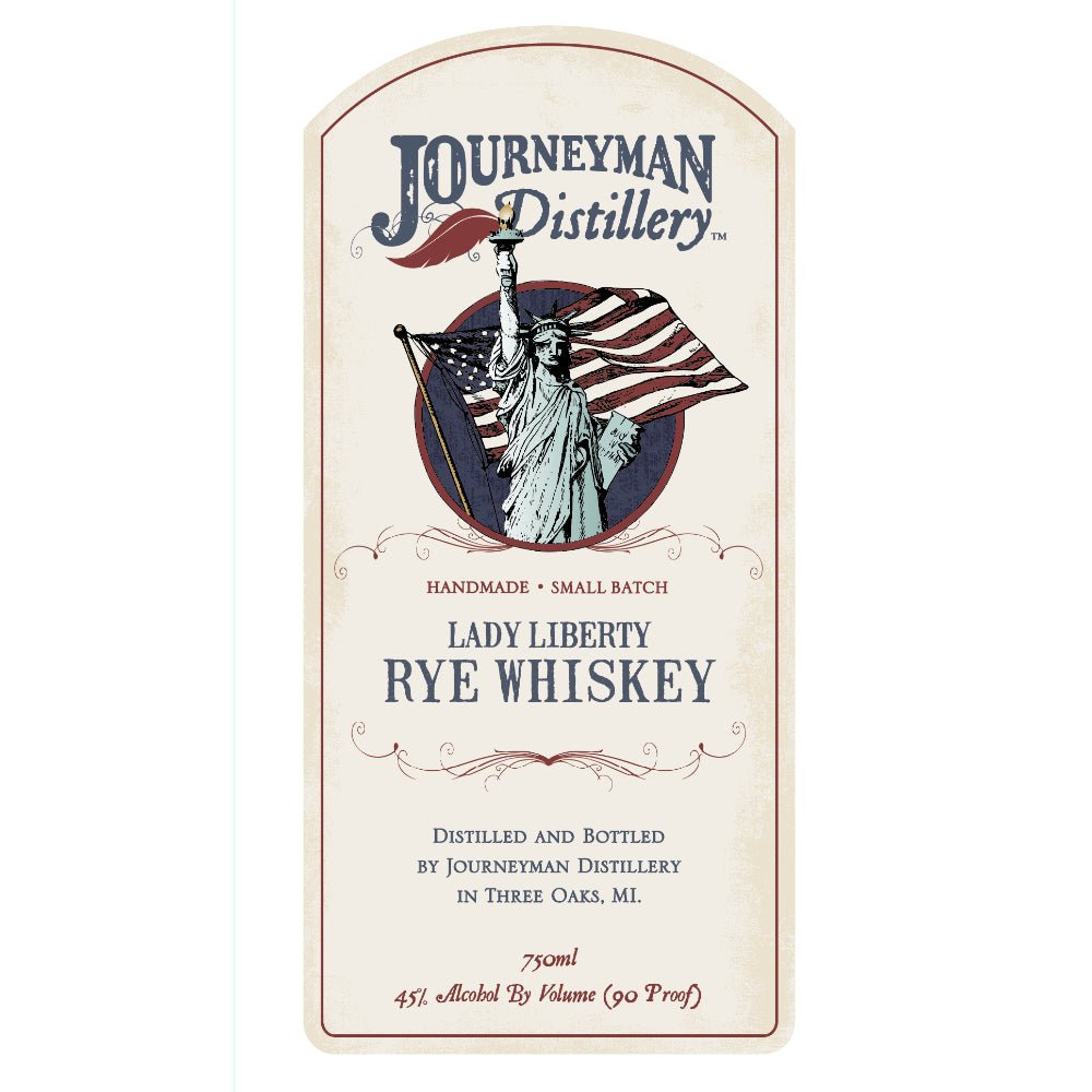 Journeyman Distillery Lady Liberty Rye Whiskey Rye Whiskey Journeyman Distillery   