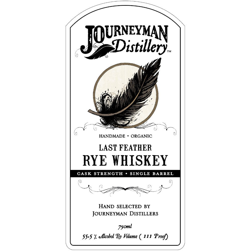 Journeyman Distillery Last Feather Rye Cask Strength Rye Whiskey Journeyman Distillery   