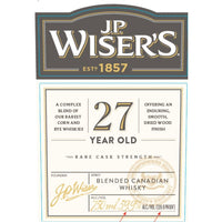 Thumbnail for J.P. Wiser’s 27 Year Old Rare Cask Strength Blended Canadian Whisky Canadian Whisky J.P. Wiser's   