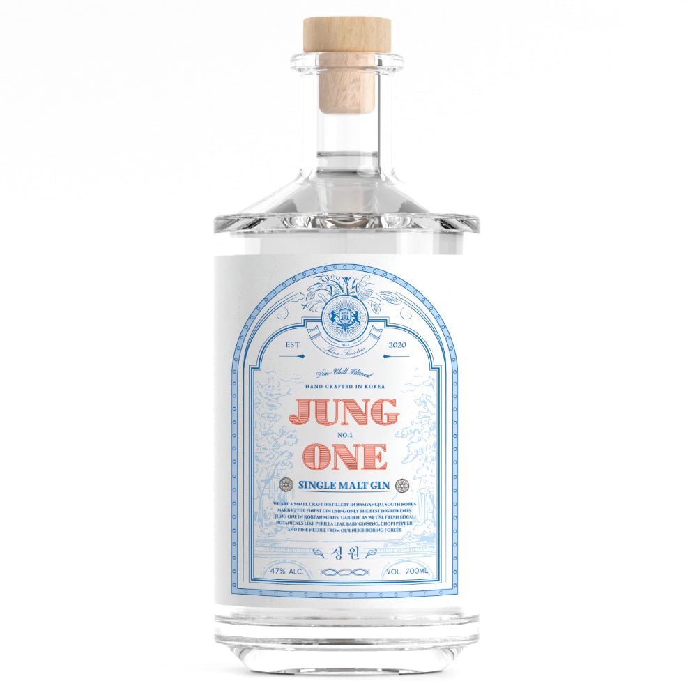 Jung One Korean Single Malt Gin Gin Three Societies Distillery   