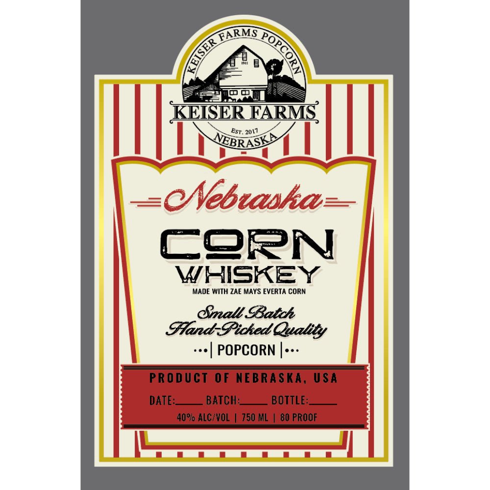 Keiser Farms Nebraska Corn Whiskey - Main Street Liquor