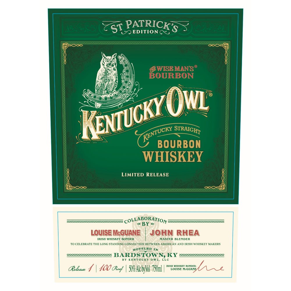 Kentucky Owl St. Patrick’s Day Collectors Edition Bourbon Bourbon Kentucky Owl   