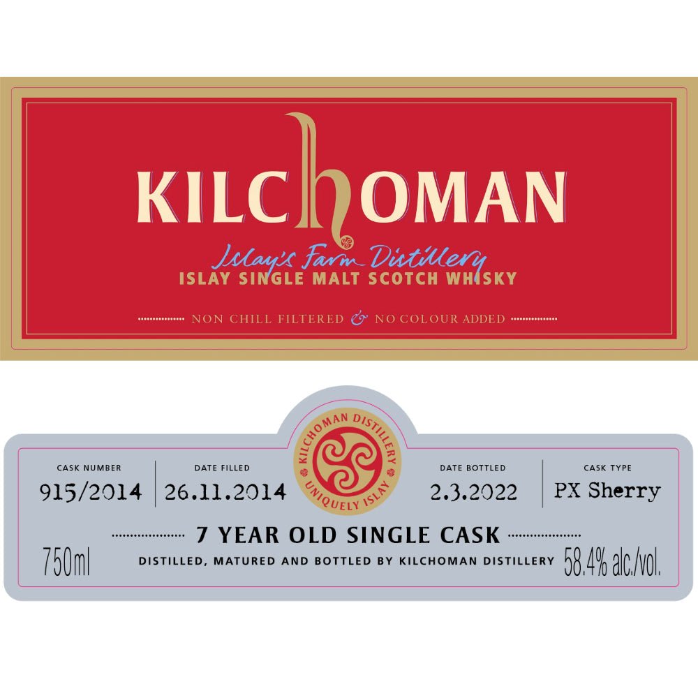 Kilchoman 7 Year Old Single Cask ImpEx Cask Evolution 02/2022 Scotch Impex   