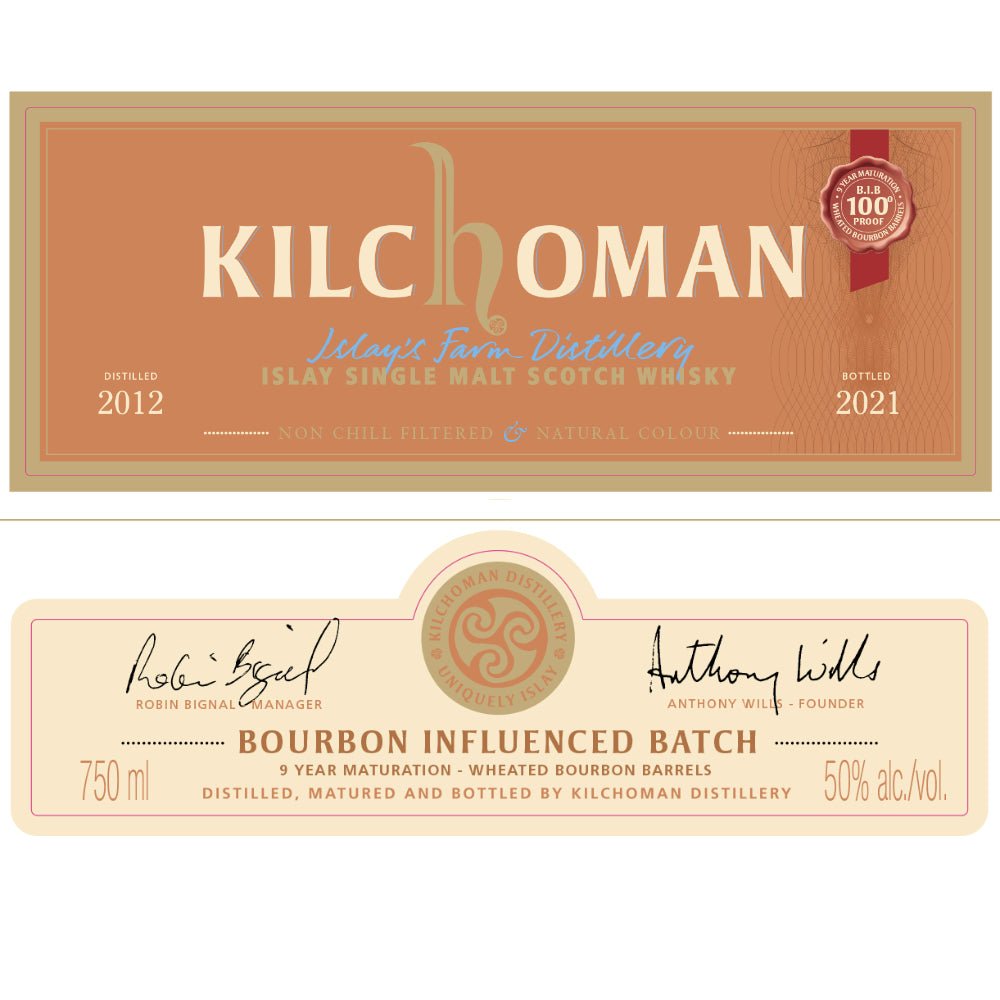 Kilchoman B.I.B "Bourbon Influenced Barrels" 9 Year Old Scotch Kilchoman   