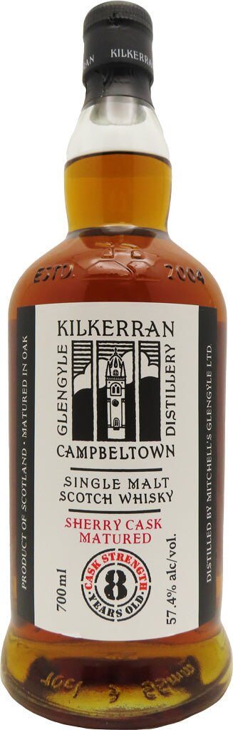Kilkerran 8 Year Old Cask Strength Sherry Cask Matured - Main Street Liquor