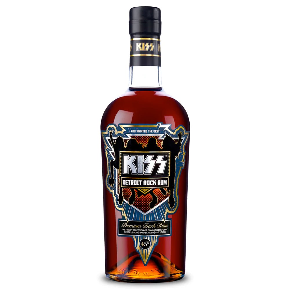 KISS Detroit Rock Premium Dark Rum Rum Kiss Black Diamond Rum   