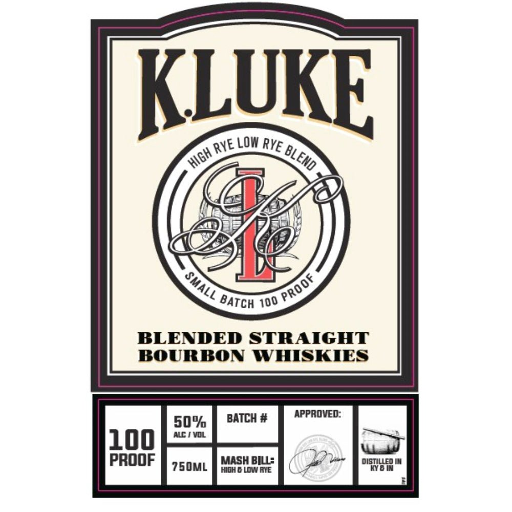 K.Luke Blended Straight Bourbon Whiskies Bourbon K.Luke Whiskey   