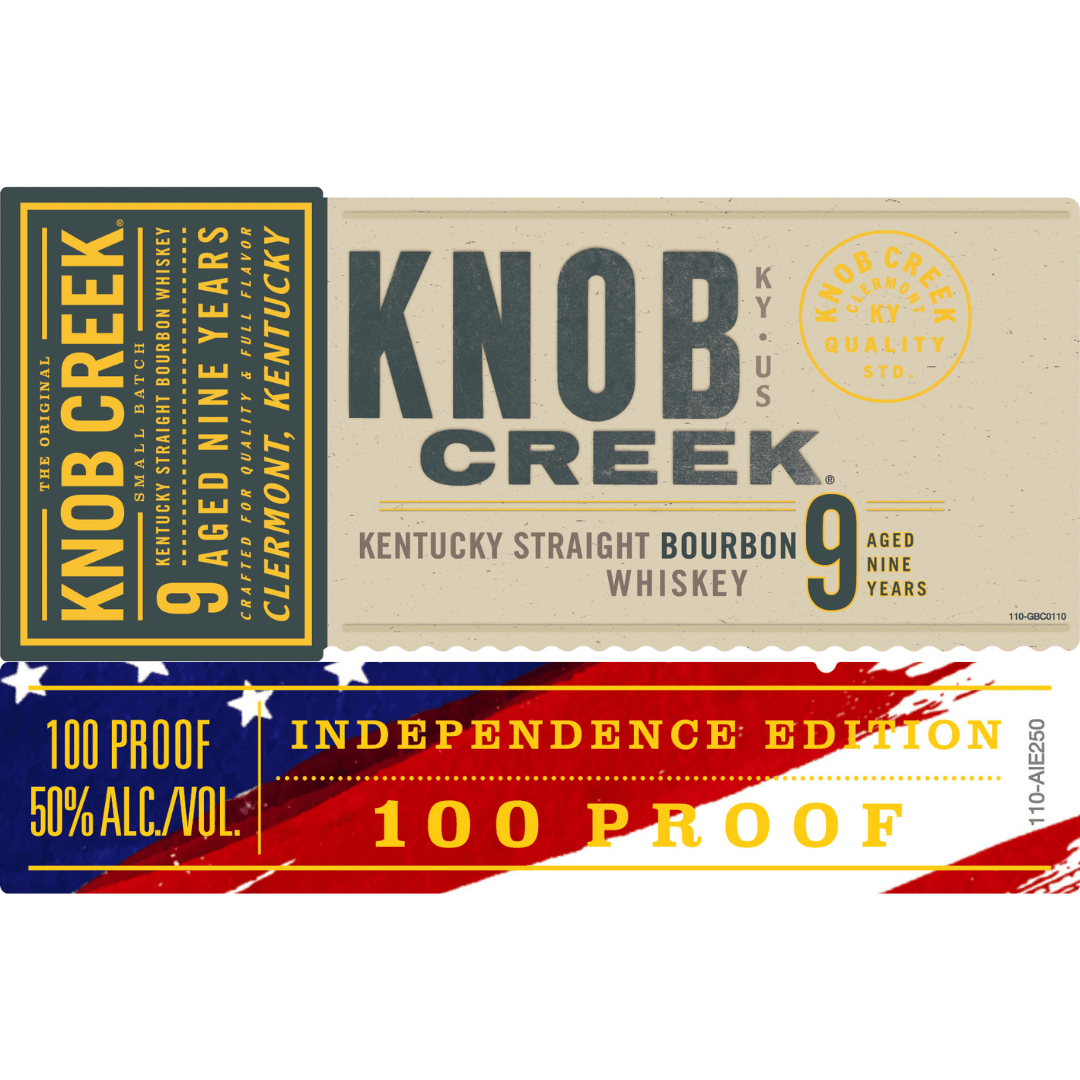 Knob Creek 9 Year Independence Edition 100 Proof Kentucky Straight Bourbon Whiskey - BuyMyLiquor