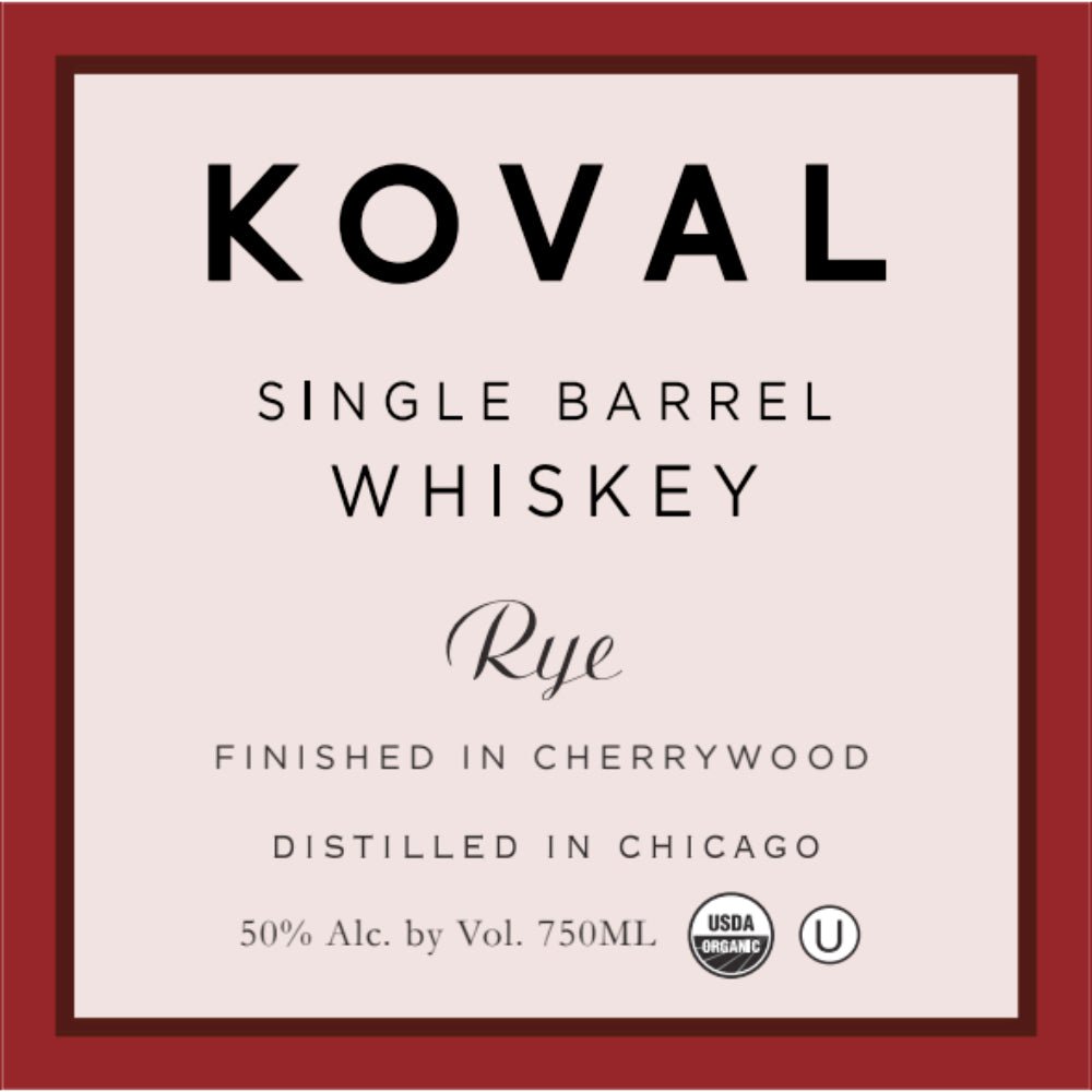 Koval Cherrywood Finish Rye Rye Whiskey Koval   