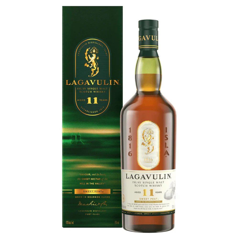 Lagavulin 11 Year Old Sweet Peat Islay Single Malt Scotch Whisky 750ml - BuyMyLiquor