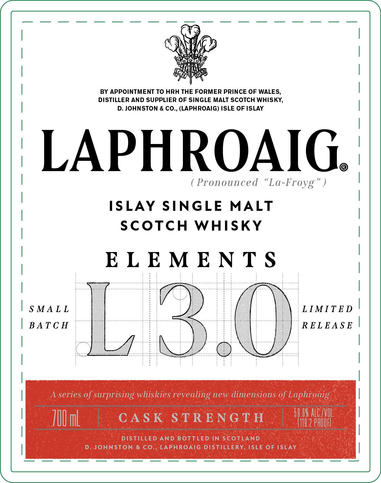 Laphroaig Elements 3.0 Islay Single Malt Scotch Whisky Cask Strength Laphroaig