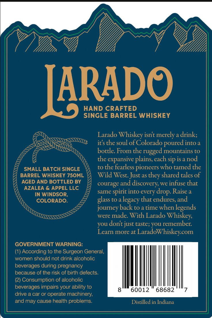 Larado Small Batch Wheat Whiskey - Main Street Liquor