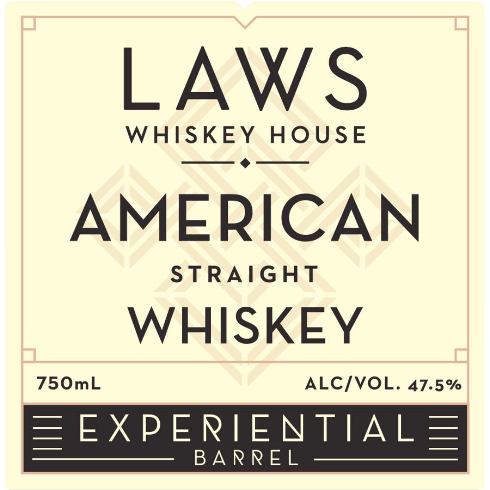 Laws Experiential Barrel American Straight Whiskey American Whiskey Laws Whiskey House   