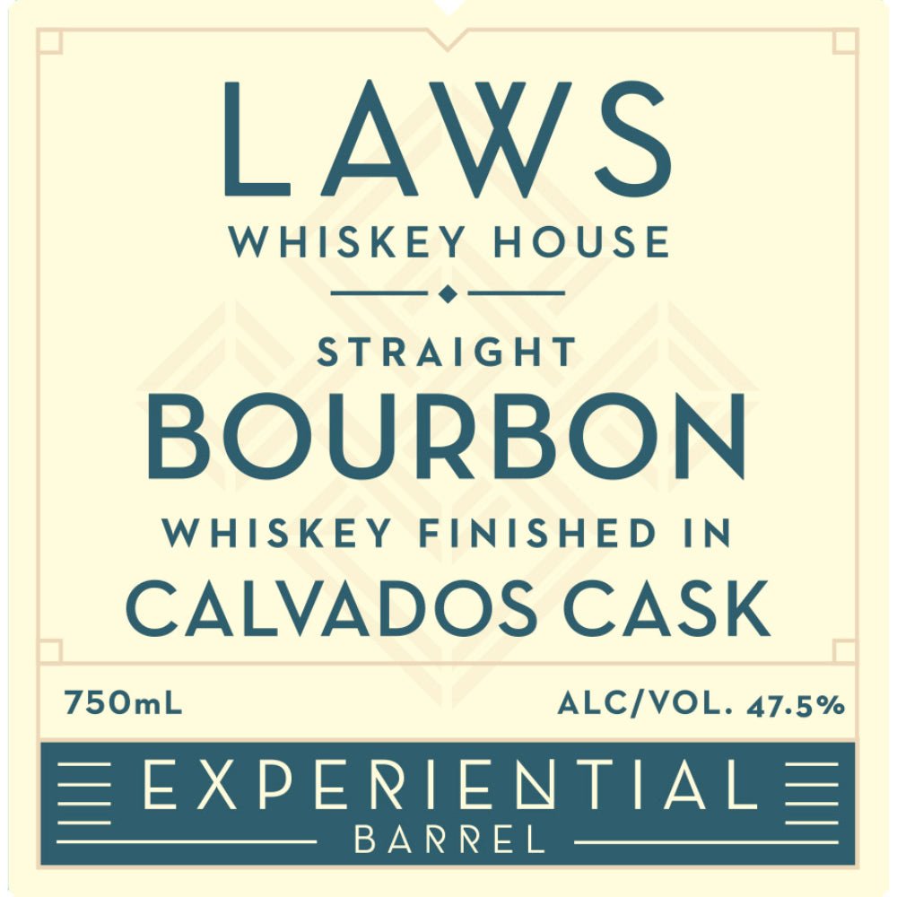 Laws Experiential Barrel Bourbon Finished In A Calvados Cask Bourbon Laws Whiskey House   