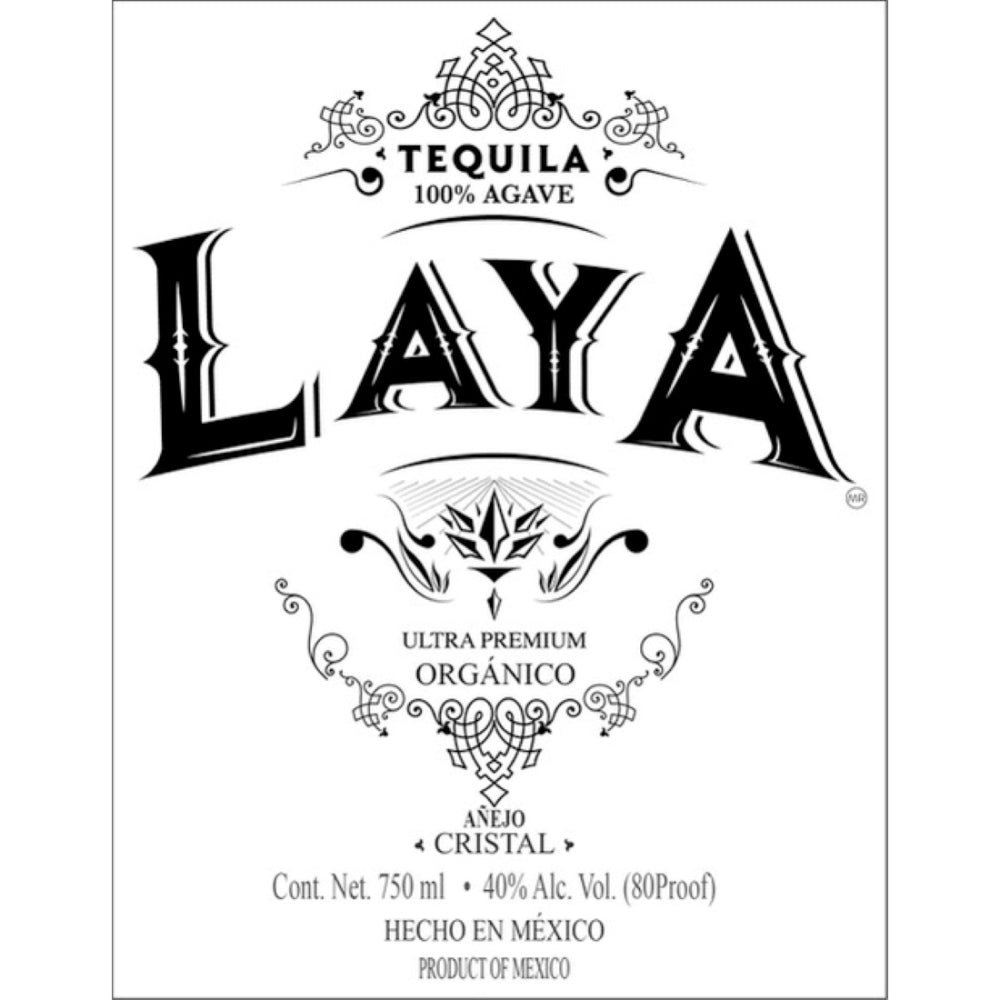 Laya Organic Anejo Cristal Tequila Tequila Tequila Laya   