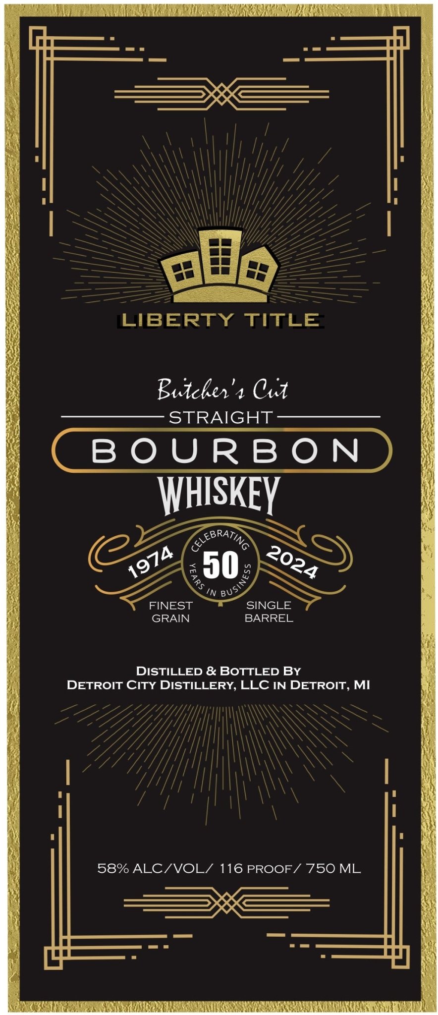 Liberty Title Butcher's Cut Straight Bourbon Whiskey 50th Anniversary Edition - Main Street Liquor
