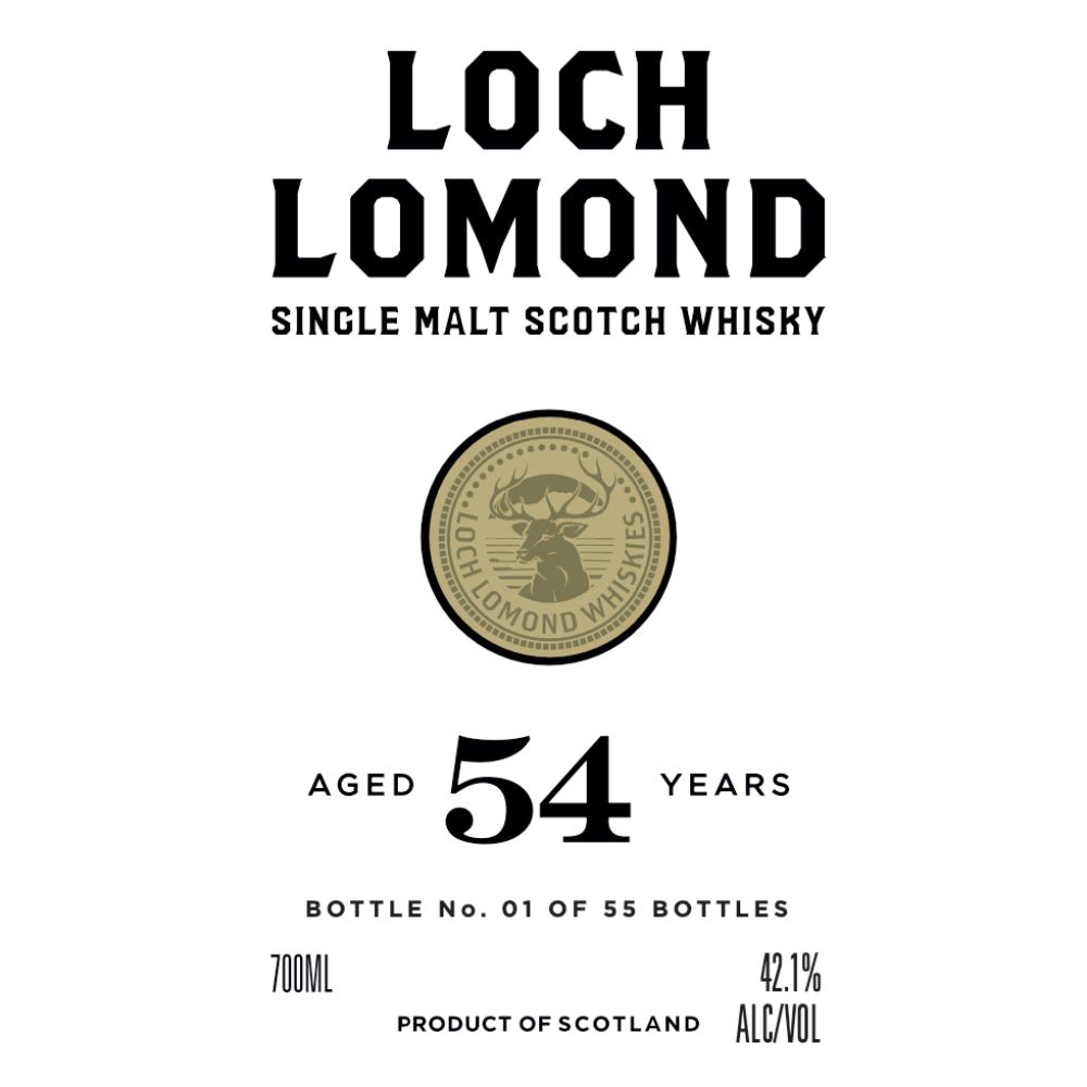Loch Lomond 54 Year Old Single Malt Scotch Scotch Loch Lomond   