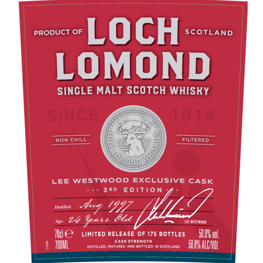Loch Lomond Lee Westwood 3rd Edition Scotch Loch Lomond   