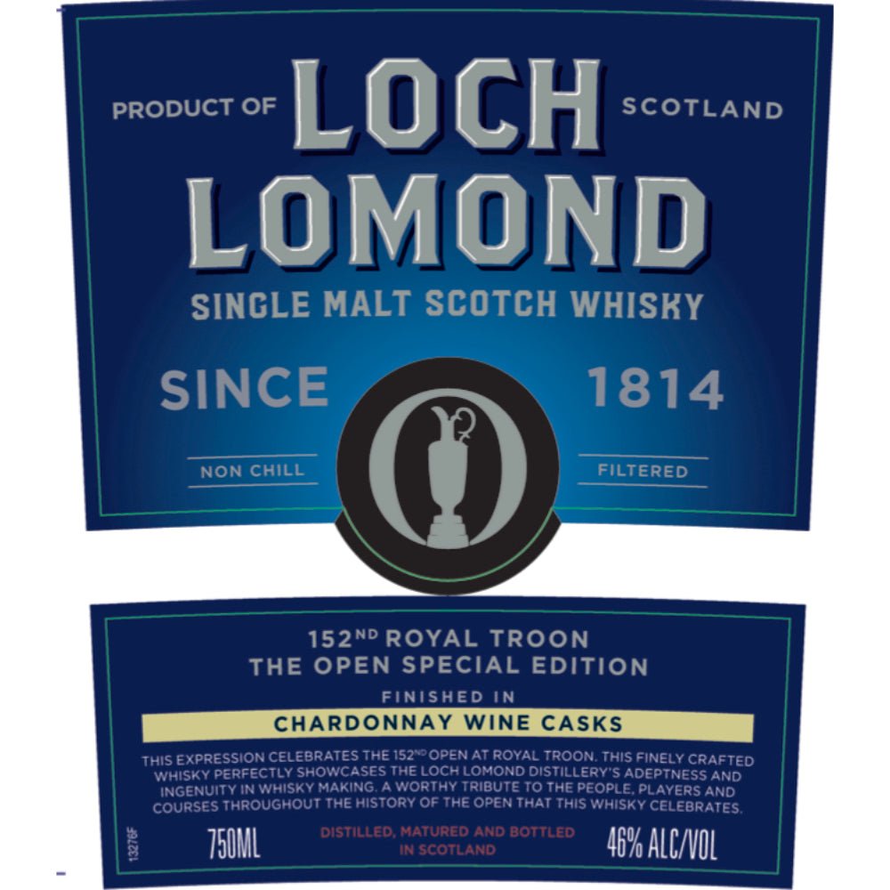 Loch Lomond The Open Special Edition 152nd Royal Troon Scotch Loch Lomond   