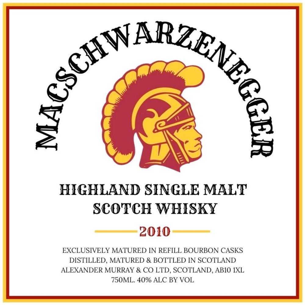 MacSchwerzenegger Highland Single Malt Scotch Scotch Alexander Murray & Co   