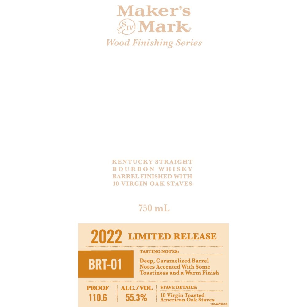 Maker’s Mark BRT-01 Wood Finishing Series 2022 Bourbon Maker's Mark   