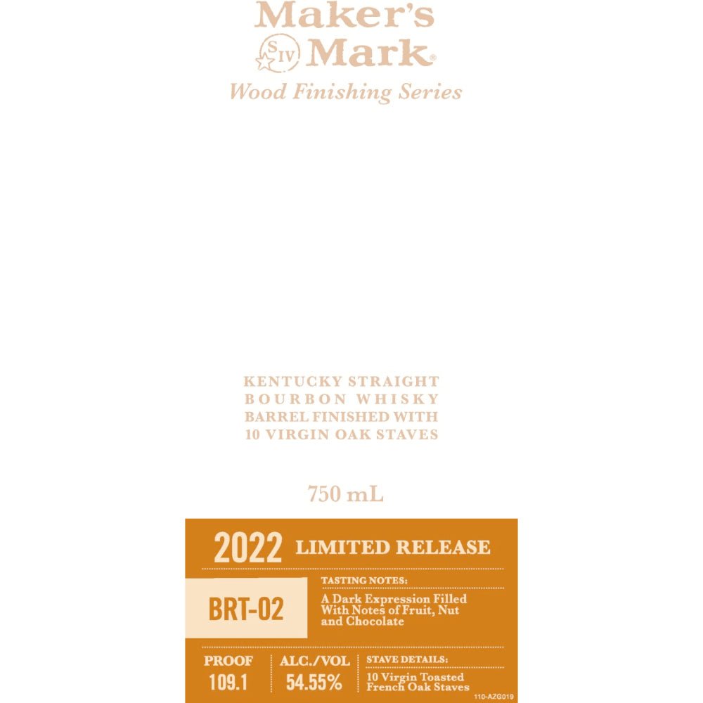 Maker’s Mark BRT-02 Wood Finishing Series 2022 Bourbon Maker's Mark   