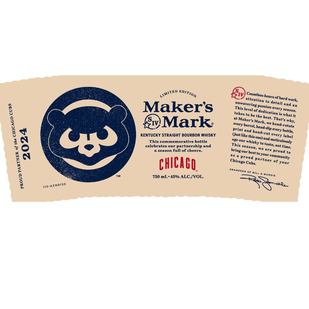 Maker’s Mark Chicago Cubs Straight Bourbon 2024 Release Bourbon Maker's Mark   
