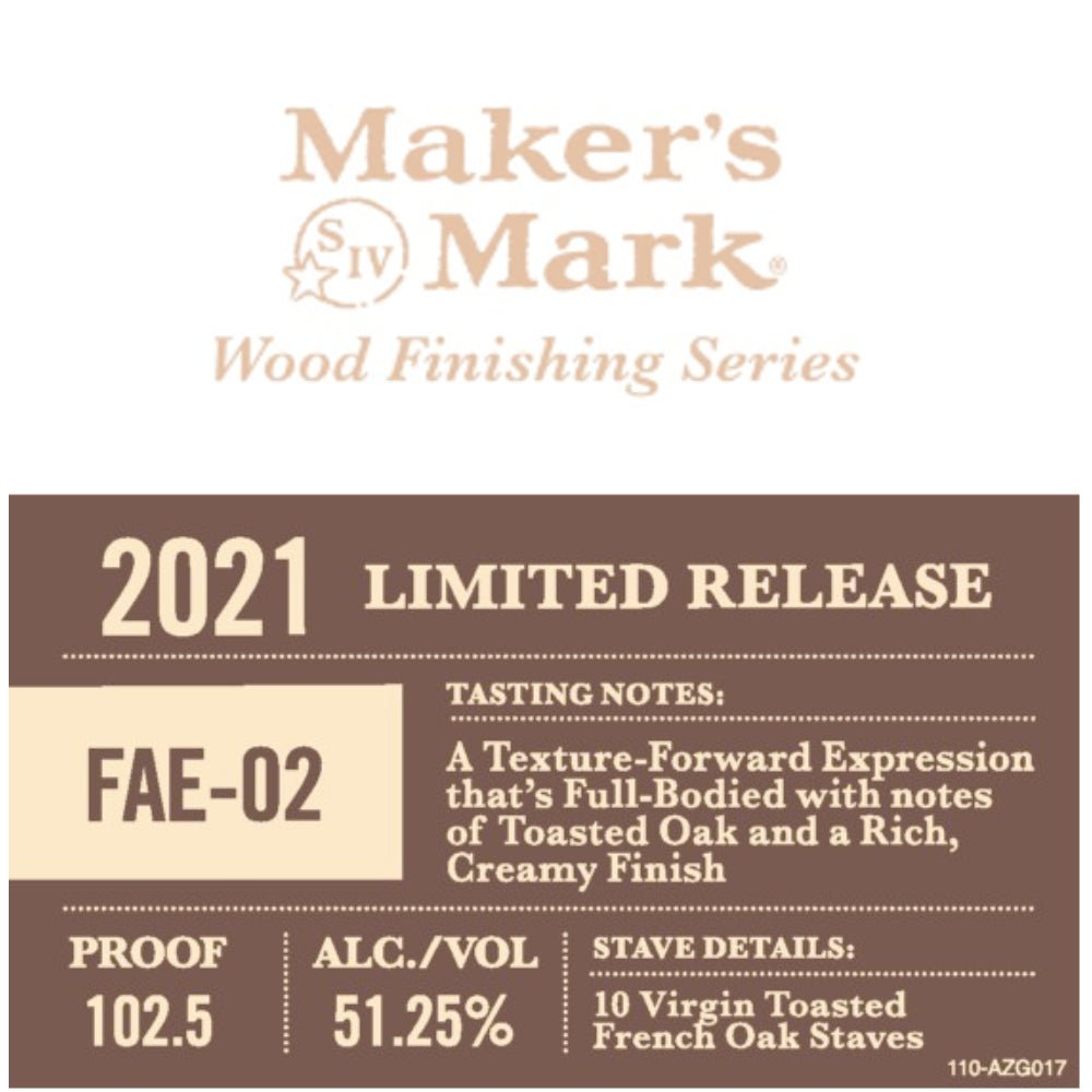 Maker’s Mark FAE-02 Wood Finishing Series 2021 Bourbon Maker's Mark   