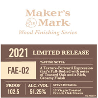 Thumbnail for Maker’s Mark FAE-02 Wood Finishing Series 2021 Bourbon Maker's Mark   